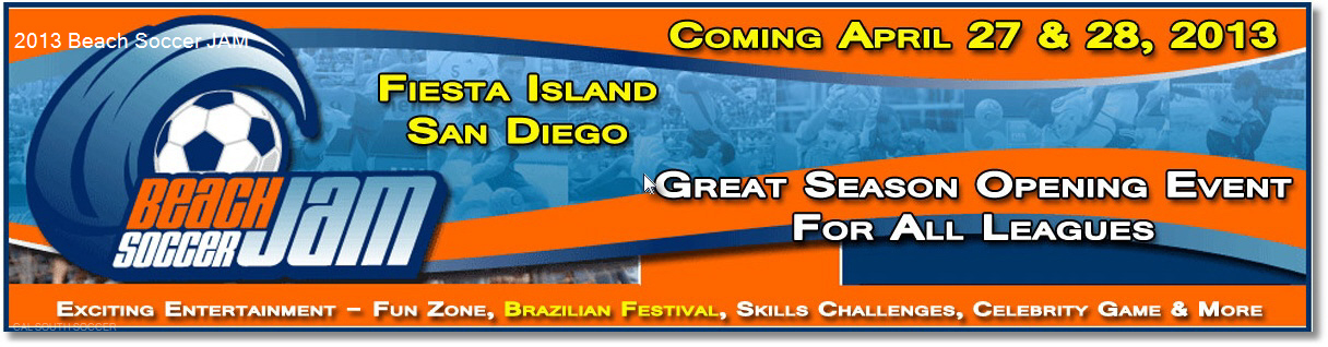 2013 Beach Soccer JAM banner